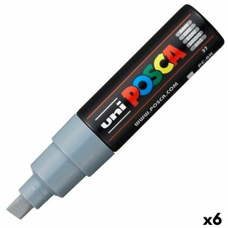 Marqueur POSCA PC-8K Gris (6 Unités)