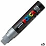 Marqueur POSCA PC-7M Argenté (5 Unités)