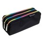 Portatodo Triple Exacompta Rainbow Negro 22,5 x 8 x 10 cm (6 Unidades)