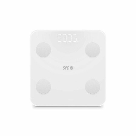 Báscula Digital de Baño SPC ATENEA FIT 3 Blanco Cristal Templado