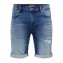 Shorts en Jean pour Homme Only & Sons Onsply Dark Mid Blue Bleu