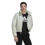 Veste de Sport pour Femme Adidas Bsc Padded Blanc Bleu clair