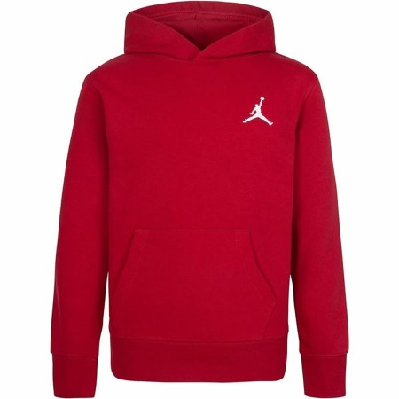 Sudadera con Capucha Niño Jordan Mj Essentials Blanco Rojo