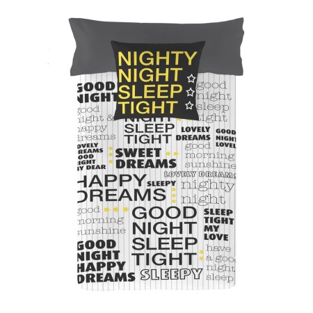 Housse de Couette Naturals Words (260 x 220 cm) (Lit king size)