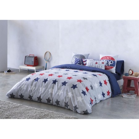 Housse de Couette Naturals American Star (220 x 220 cm) (Lit 2 persones)