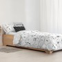 Housse de Couette Kids&Cotton Brail Blanc 155 x 220 cm