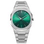 Reloj Hombre D1 Milano SCARABEO Verde Plateado (Ø 40 mm)