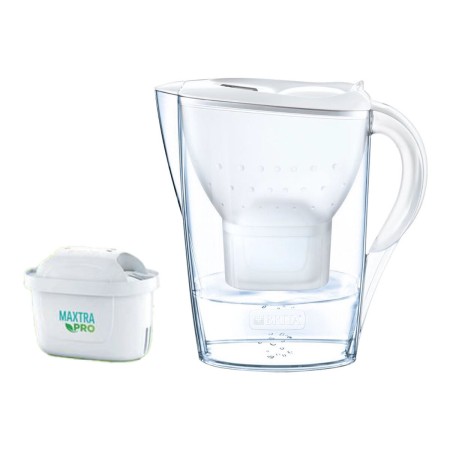 Carafe Filtrante Brita Marella + Maxtra Pro 1051130 Blanc Plastique 2,4 L