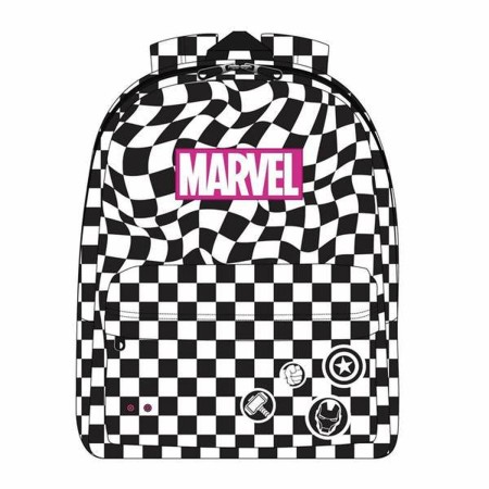 Mochila Escolar Marvel Negro 32 x 12 x 42 cm