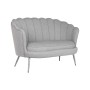 Sofá Home ESPRIT Gris Plateado Metal 130 x 77 x 83 cm