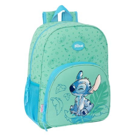 Mochila Escolar Lilo & Stitch Aloha Turquesa 33 x 42 x 14 cm