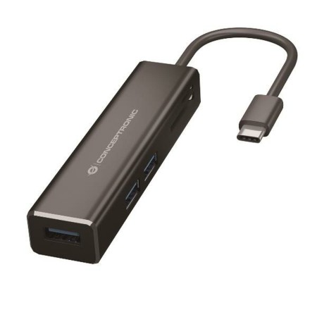 Hub USB Conceptronic 110515707101 Negro