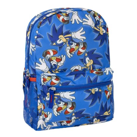 Mochila Infantil Sonic Azul 23 x 33 x 9 cm