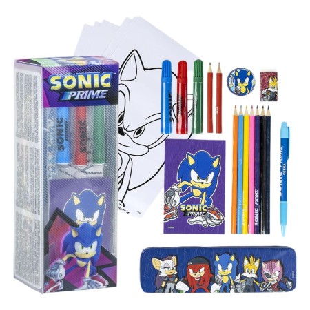 Set de Papelería Sonic Azul 24 Piezas