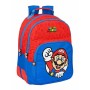 Cartable Super Mario Bleu Rouge 32 x 42 x 15 cm Double