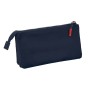 Trousse Fourre-Tout Triple Munich Flash Blue marine 22 x 12 x 3 cm