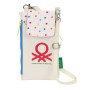 Monedero Benetton Topitos Blanco 10 x 19 cm Funda para Móvil