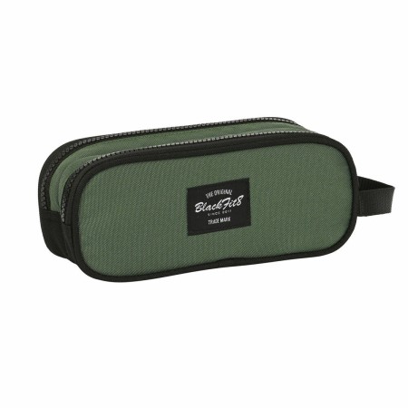 Portatodo Doble BlackFit8 Gradient Negro Verde militar 21 x 8 x 6 cm