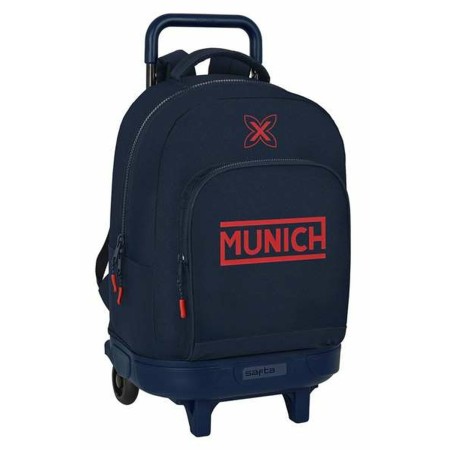 Cartable à roulettes Munich Flash Blue marine 33 x 45 x 22 cm