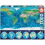 Puzzle Educa World Map Neon 16760.0 1000 Piezas