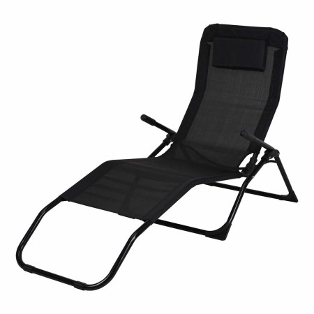 Chaise longue Ambiance Noir Pliable (Reconditionné B)