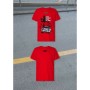 Camiseta de Manga Corta Hombre RADIKAL YOU NEVER RUN ALONE Rojo L