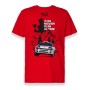 Camiseta de Manga Corta Hombre RADIKAL YOU NEVER RUN ALONE Rojo L