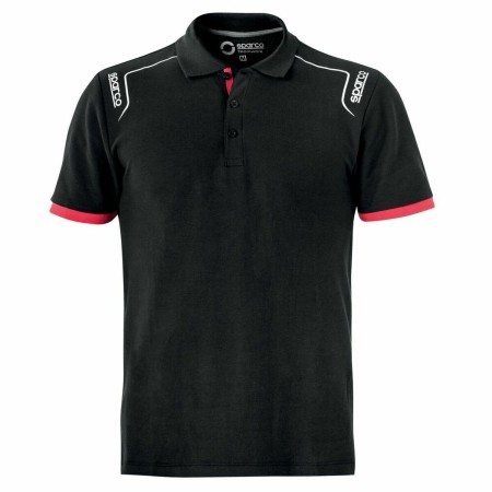 Polo de Manga Corta Sparco TECH STRETCH Negro XXL