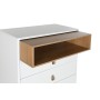 Cajonera Home ESPRIT Blanco Natural Polipropileno Madera MDF 80 x 40 x 117 cm