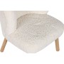 Siège Home ESPRIT Blanc Naturel Polyester Bois 61 x 58 x 68 cm