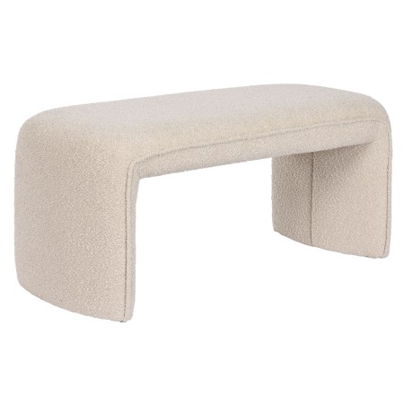 Banqueta Home ESPRIT Beige Poliéster Madera MDF 100 x 41 x 44 cm