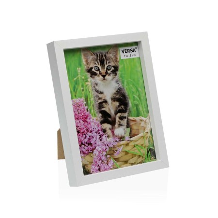 Cadre photo Versa Blanc Bois MDF 3 x 20 x 15 cm