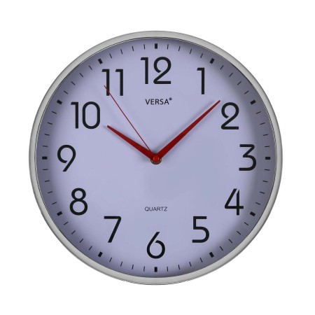 Horloge Murale Versa Blanc Plastique Quartz Pop 4 x 30 x 30 cm