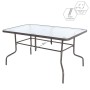 Mesa de Comedor Clasic Cristal Hierro 150 x 90 x 72 cm