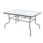 Mesa de Comedor Clasic Cristal Hierro 150 x 90 x 72 cm