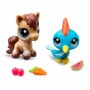 Set de Figuras Bandai Littlest Pet Shop 2 Piezas Mascotas