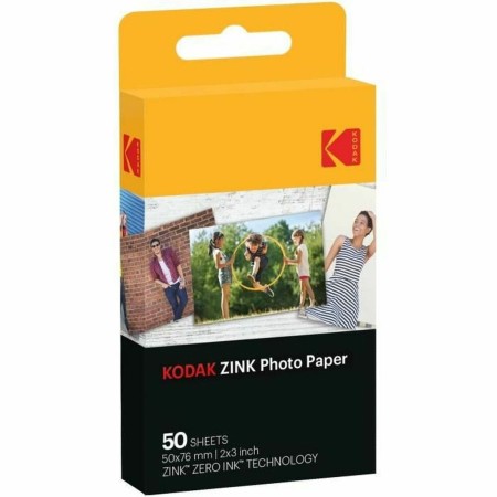 Papier Photo Glacé Kodak RODZ2X350 50 x 76 mm (50 Unités)