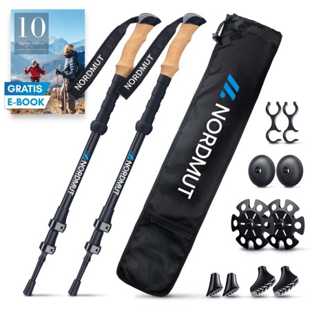 Set de 2 bastones de trekking Nordmut POL-FBL-CBN