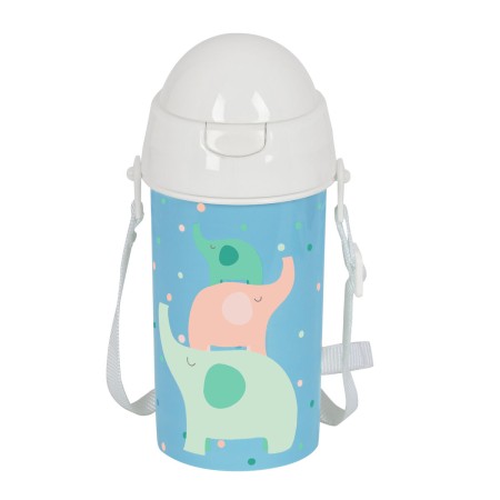 Bouteille avec Couvercle et Paille Safta Menthe 500 ml Eléphant
