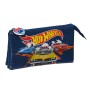 Portatodo Triple Hot Wheels Speed Club Naranja Azul marino 22 x 12 x 3 cm