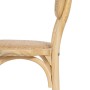 Chaise de Salle à Manger Naturel Rotin Bois 45 x 41 x 88 cm