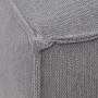 Pouf Gris clair Bois Plume Foam 94 x 94 x 44 cm Moderne Modulaire