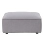 Pouf Gris clair Bois Plume Foam 94 x 94 x 44 cm Moderne Modulaire