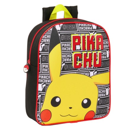 Mochila Infantil Pokémon Negro 22 x 27 x 10 cm