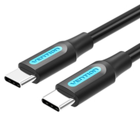 Câble USB-C Vention 1 m Noir (1 Unité)