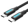 Cable USB-C Vention 1 m Negro (1 unidad)