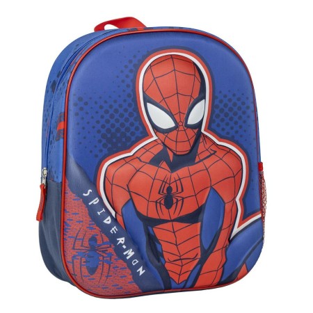 Mochila Escolar Spider-Man Azul 25 x 31 x 10 cm