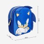 Mochila Escolar Sonic Azul 22 x 27 x 10 cm