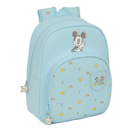 Cartable Mickey Mouse Clubhouse Baby Bleu clair 28 x 34 x 10 cm