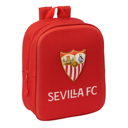 Cartable Sevilla Fútbol Club Rouge 22 x 27 x 10 cm 3D